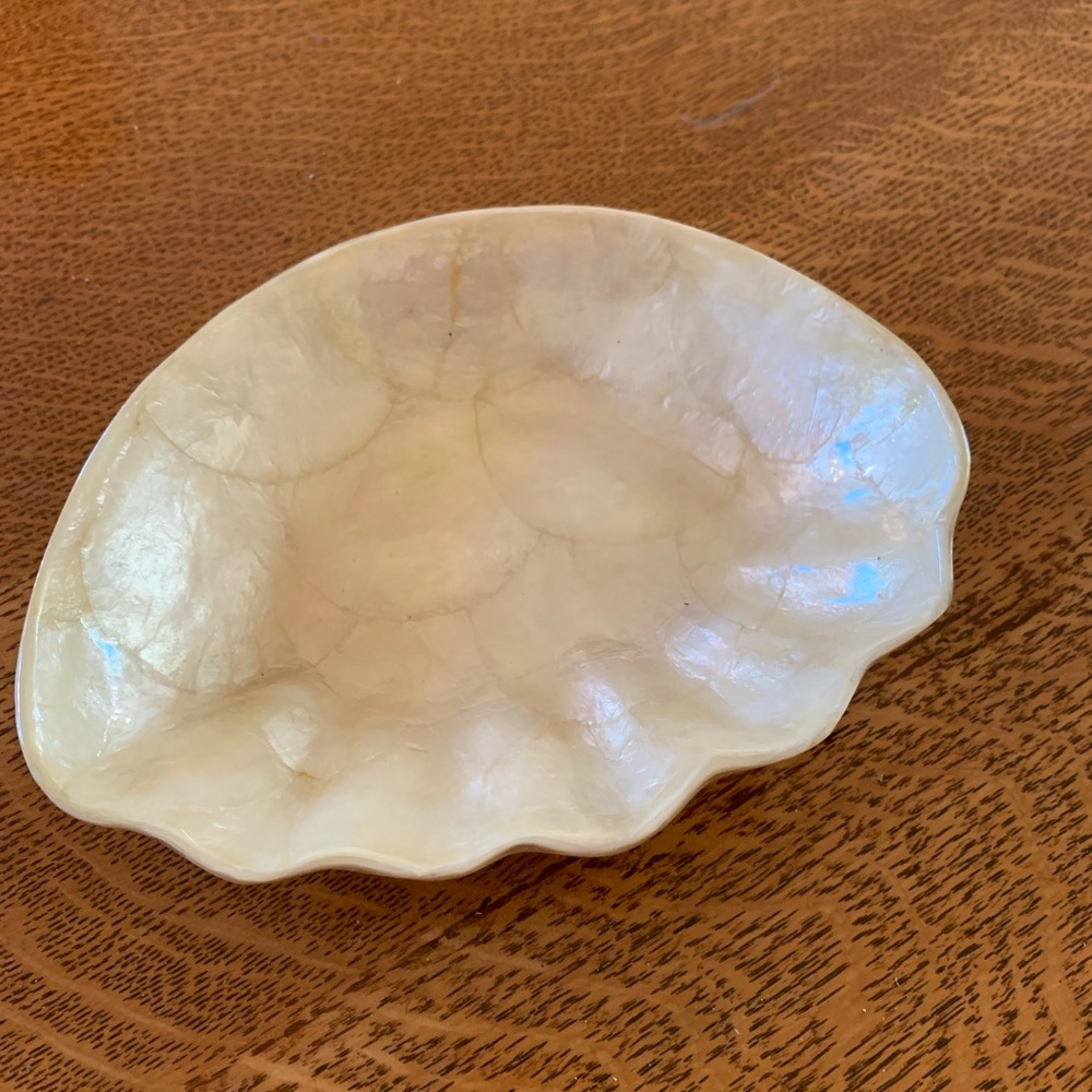 Gump’s Shell Capiz Dish Bowl